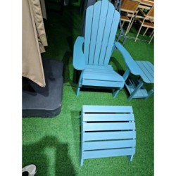 Outdoor Chaise Lounges Plastic Wood Blue