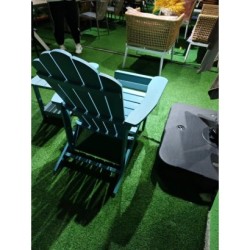 Outdoor Chaise Lounges Plastic Wood Blue